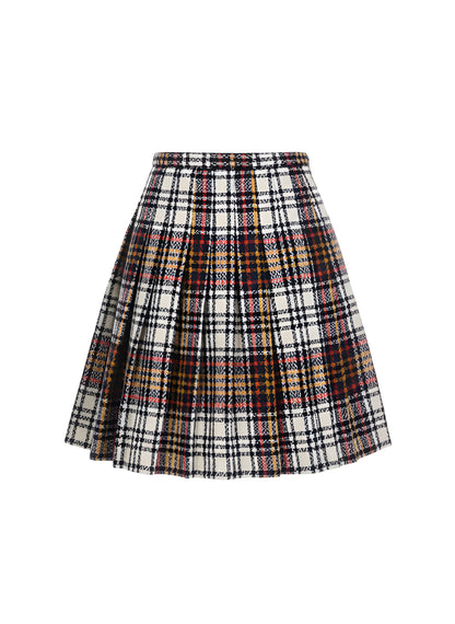 Checkmate Pleated Skirt (Vintage)