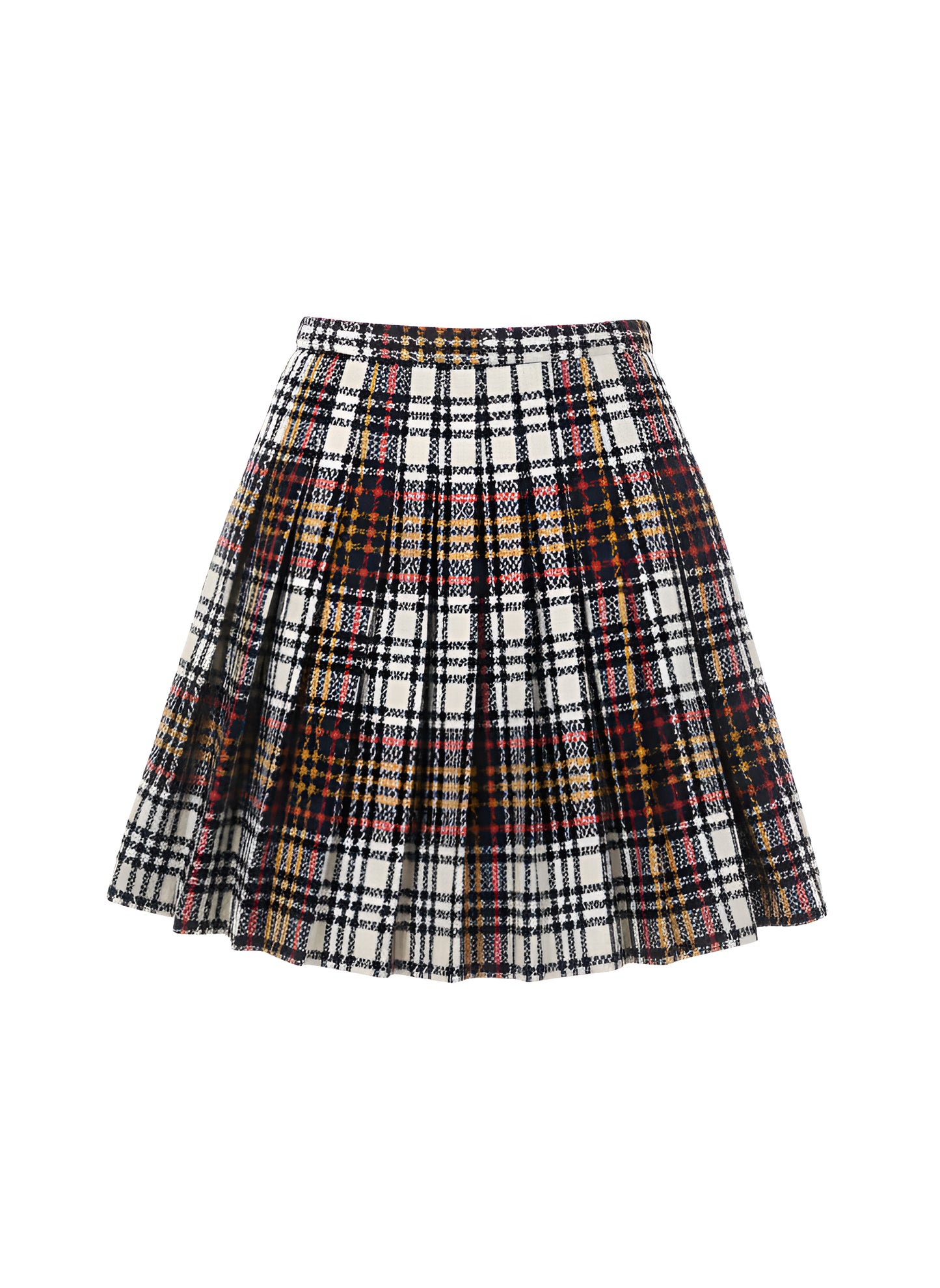 Checkmate Pleated Skirt (Vintage)